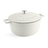 Миниатюра фото кастрюля из литого аллюминия cream 5 л mc kitchen craft | 220svet.ru