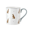 Миниатюра фото кружка фарфоровая hare mikasa grey/white 280 мл kitchen craft | 220svet.ru