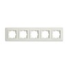 Миниатюра фото рамка 5-постовая mono electric larissa белый 103-191900-164 | 220svet.ru