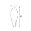 Миниатюра фото лампа светодиодная lightstar g9 5w 3000к прозрачная 940472 | 220svet.ru