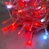 Миниатюра фото гирлянда нить 10м красная с мерцанием белого диода 24в, 100 led, провод прозрачный пвх, ip54 ltc pst100blw-10-1r | 220svet.ru