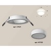 Миниатюра фото комплект встраиваемого светильника ambrella light xc7621041 swh/fr белый песок/белый матовый (c7621, n7120) | 220svet.ru