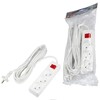 Миниатюра фото удлинитель uniel ultra 3гн х 10м б/з s-cu3-7b white ul-00009997 | 220svet.ru