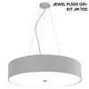 Миниатюра фото потолочный светильник crystal lux jewel pl700 gr | 220svet.ru