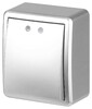 Миниатюра фото выключатель эра эксперт 11-1202-03 с подсветкой ip20 10ах-250в оу алюминий б0063041 | 220svet.ru