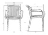 Миниатюра фото стул обеденный dobrin walter arm lmzl-pp776a_p_b-03-12639 | 220svet.ru