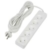 Миниатюра фото удлинитель uniel ultra 5гн х 5м б/з s-cu5-5 white ul-00009991 | 220svet.ru
