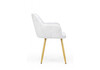 Миниатюра фото стул на металлокаркасе woodville инфини светло-серый (ocean 021) / золотой 631777 | 220svet.ru