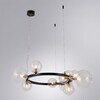 Миниатюра фото подвесная люстра arte lamp vincent a7790sp-10bk | 220svet.ru