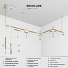 Миниатюра фото трековый светильник 10w 4000k elektrostandard line magnetic 85525/01 латунь | 220svet.ru
