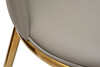 Миниатюра фото стул экокожа бежевый/золото garda decor 76ar-24005 | 220svet.ru