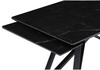 Миниатюра фото керамический стол раскладной woodville вилсон 160(220)х89 черный мрамор 626051 | 220svet.ru