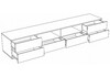Миниатюра фото тв-тумба woodville маллоу дуб вотан / белый глянец 563533 | 220svet.ru