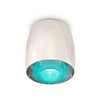 Миниатюра фото комплект накладного светильника ambrella light techno spot xs1143011 psl/bl серебро полированное/голубой (c1143, n7194) | 220svet.ru