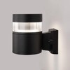 Миниатюра фото уличный настенный светодиодный светильник elektrostandard 1530 techno led чёрный a052244 | 220svet.ru