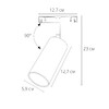 Миниатюра фото трековый магнитный светодиодный светильник arte lamp linea a4661pl-1ab 4000k  | 220svet.ru