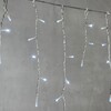 Миниатюра фото гирлянда бахрома 3,1 x 0,5 м белая 24в, 150 led, провод прозрачный пвх, ip54 ltc pil150-10-1w | 220svet.ru