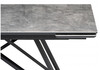 Миниатюра фото керамический стол раскладной 160(220)х89 woodville вилсон серый мрамор baolai / черный 612185 | 220svet.ru