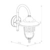 Миниатюра фото уличный настенный светильник escada 30010w/01 | 220svet.ru