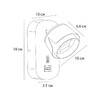 Миниатюра фото спот arte lamp amaks a8026ap-1bk | 220svet.ru