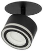 Миниатюра фото светильник встраиваемый эра dk114 bk под лампу gx53 поворотный черный б0059790 | 220svet.ru