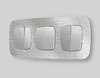 Миниатюра фото выключатель одноклавишный с самовозвратом с подсветкой 3200k ambrella volt quant omega mo402050 | 220svet.ru