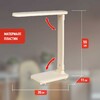 Миниатюра фото настольная лампа аккумуляторная эра nled-495-5w-bg б0057191 | 220svet.ru