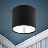 Миниатюра фото накладной cветильник эра ol8 gx53 bk/sl черный/серебро б0048540 | 220svet.ru