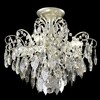 Миниатюра фото потолочная люстра crystal lux esmiralda pl4 silver | 220svet.ru
