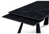 Миниатюра фото керамический стол раскладной woodville маунт черный мрамор 621200 | 220svet.ru
