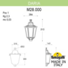Миниатюра фото уличное бра fumagalli daria m28.000.000.wye27 | 220svet.ru