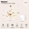Миниатюра фото подвесная люстра maytoni dallas mod545pl-24bs | 220svet.ru