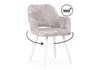 Миниатюра фото стул на металлокаркасе поворотный woodville эолин 360 латте (simple 008) / белый 631680 | 220svet.ru