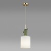 Миниатюра фото подвесной светильник odeon light cactus 5425/1 золотой/зеленый | 220svet.ru