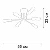 Миниатюра фото потолочная люстра vitaluce v3764-1/6pl | 220svet.ru