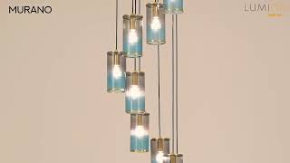 Миниатюра фото подвесная люстра lumion murano 8401/10 черный | 220svet.ru