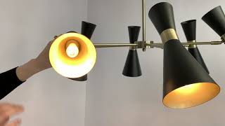 Миниатюра фото потолочная люстра lumion quinn 3662/6c | 220svet.ru