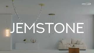 Миниатюра фото подвесная светодиодная люстра odeon light jemstone 5085/60l золотой | 220svet.ru